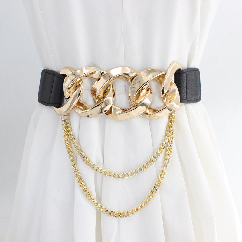 Ceinture élastique à maillons et chaîne
