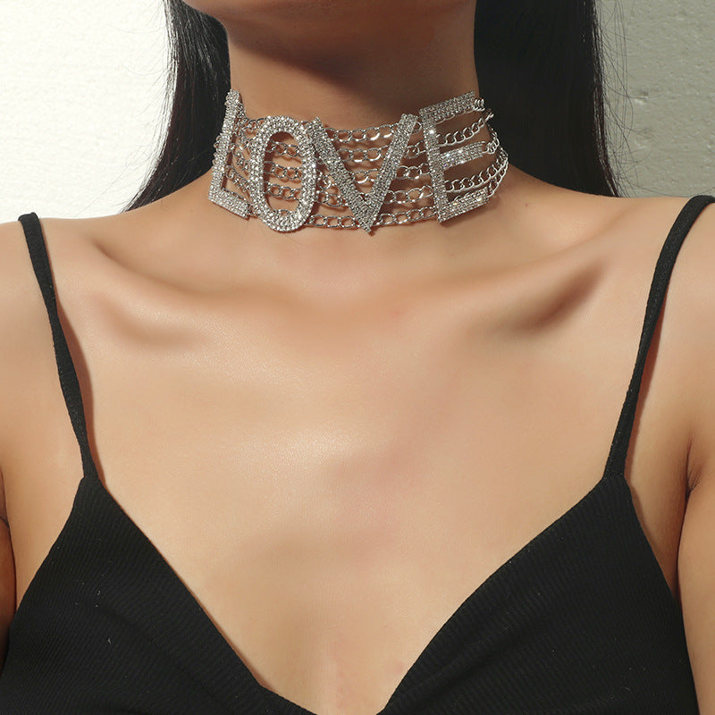 Choker Déclaration L O V E