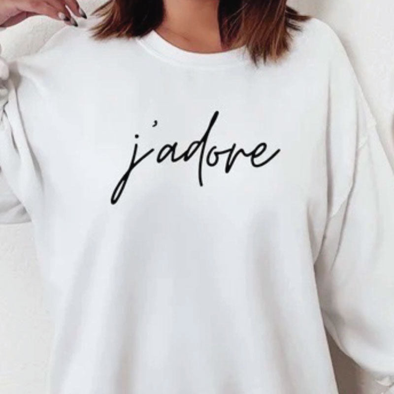 J'adore Sweatshirt à Capuche