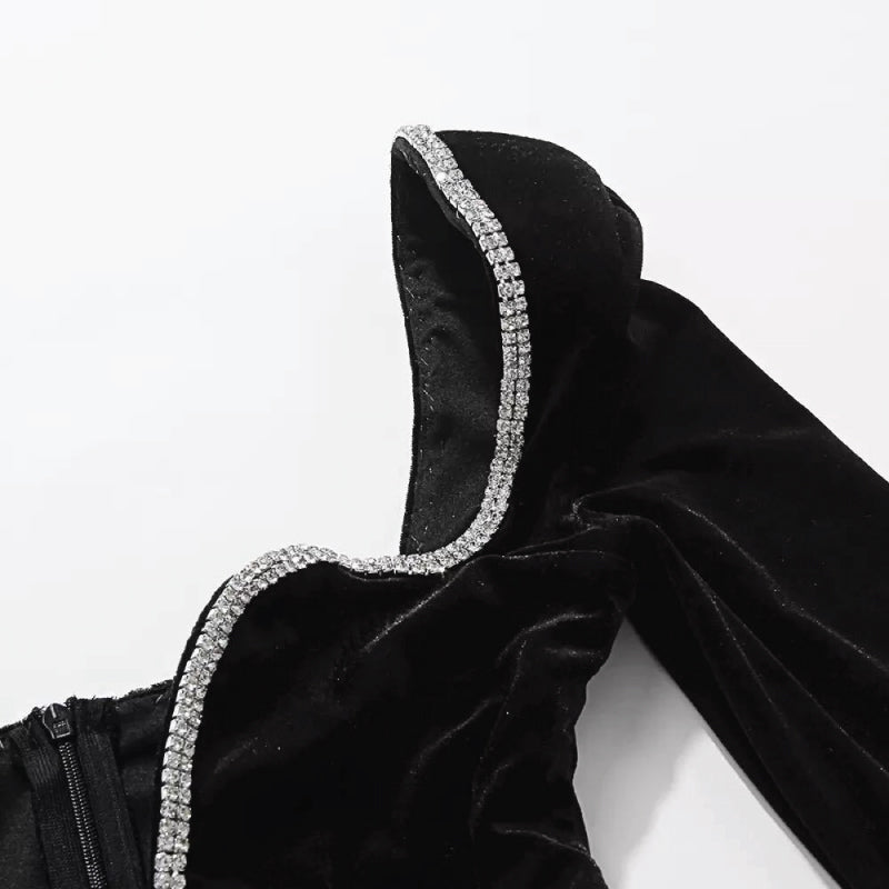 Mia Velour Mini Dress
