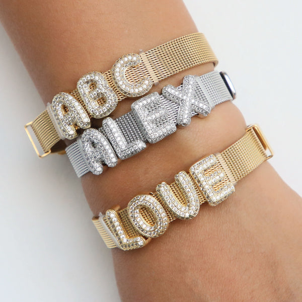 My Name Is Belted Bling Bracelet