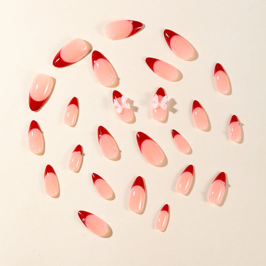 Red Hot Press On Nail Set