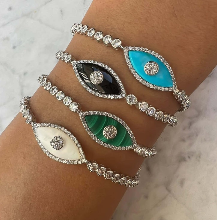 What Goes Around Evil Eye Bracelet