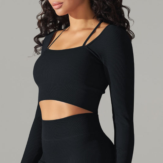 Chloe Ribbed Long Sleeve Top