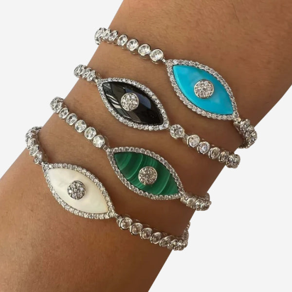 What Goes Around Evil Eye Bracelet