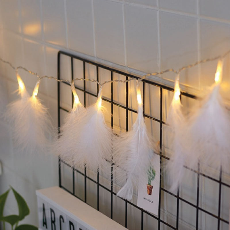 Feather String Lights