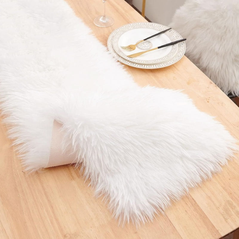 Decorative Faux Fur Table Runner