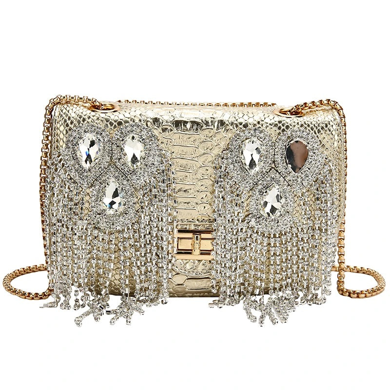 Myla Rhinestone Embellished Handbag