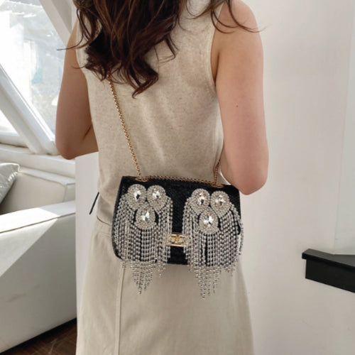 Myla Rhinestone Embellished Handbag